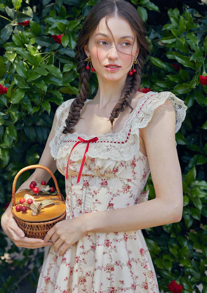 Crimson Ruby Corset Dress